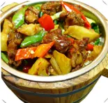 特製スペアリブの炒め(木桶排骨)（中華料理 玉仙楼 大塚店）