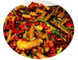イカゲソとエビの干鍋(干锅鱿鱼虾)（中華料理 玉仙楼 大塚店）