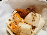 サンド 照りたまマヨチキン くし切りポテトトッピング(カレーケバブ&ラッシー クインズケリー)