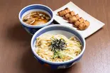 極太平打ちつけ麺 & 揚げ餃子(5個)セット(双麺 浅草橋店)