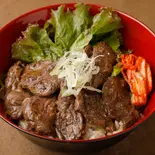 牛ハラミ塩焼肉丼(韓国料理 清美)