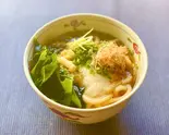温出汁わかめとろろうどん（西ノ陣 京風だしのとろろうどん 日本橋店）