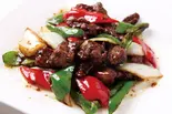 牛肉の黒胡椒炒め（西安料理 張家 恵比寿店）