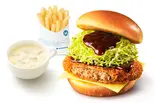 【+60円ドリンクセット】メンチカツチーズバーガー ～デミグラスソース～（モスバーガー 西心斎橋店）