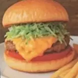 ハンバーガーシングル(+ポテト)（MEAT BAR DODONPA！）