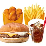 【ひとり満足セット】4種のチーズバーガーセット（ゼッテリア ZETTERIA 福岡新天町店）
