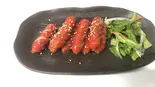 赤ウインナー焼き(居酒屋福盛)