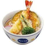 海老天ぷらうどん（３種盛り） Shrimp & Veggie Tempura Udon Noodle(3 Kinds)（なか卯 越谷下間久里店）