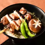 比内地鶏のやきとり丼 Hinai Chicken Yakitori Rice Bowl（ひないや）
