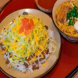 タコライス 半そばセット（そば家 鶴小 壺川店）