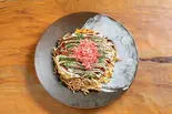 自家製麺のモダン焼（鉄板処 燦糺(さんきゅう)）