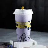 紫芋タピオカミルクティーM（TOKI SEVEN TEA＆台湾鶏排ジーパイ、自家製からあげ 新小岩店）