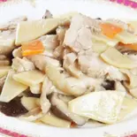 鶏肉竹の子と椎茸塩炒め（松楽菜館 有馬店）