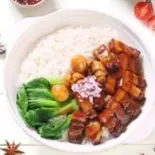 豆早点角煮ご飯（豆早点）