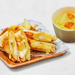 北海道と言えば！ちくわチーズマヨ +大人も満足コーンスープ（Butler）