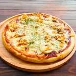 BBQチキンエッグピザ12インチ（BEARD-AMERICAN ROOFTOP）