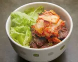旨みキムチのせ 牛ハラミ200g丼（[こだわりの炭火炙り]ハラミ＆カルビ丼 一牛）