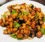 ナスと鶏肉味噌炒め(酔香園)