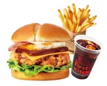 和風ロコモコチキン竜田バーガーセット（ファーストキッチン ヨシヅヤ名古屋名西）