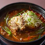 テールスープ赤(唐辛子しょう油) 中（炭火焼肉たけのうち本店）