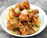ゴチュ(とうがらし)チキン Korean red pepper chicken(にっこりマッコリ高田馬場店)