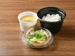 牛すじ飯+玉子スープ（味鷹はなれ）