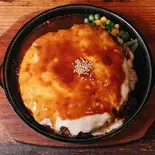 HEE-HAW名物！家庭の味のジャンボチーズハンバーグ（HEE-HAW）