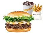 直火風焼肉バーガーセット（マムズタッチ渋谷店）