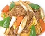 牛肉と長ネギ炒め【长葱炒牛肉】(中華料理 聚楽園)