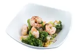 えびとブロッコリーのチリマヨ和え Shrimp Broccoli with chili mayonnaise(SINGAPORE HOLIC LAKSA)