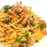 濃厚卵黄のローマ風カルボナーラ(大盛り無料)（湊川イタリアン ソラレ）