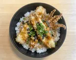 いか天丼(そば処 大むら)