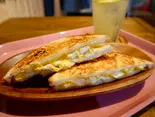 米粉のたまごグリルサンド(米と米粉のグルテンフリー Hoy’s Cafe)