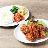 ヤンニョムチキンセット（コリアンキッチン プチマン セントラルパーク店）