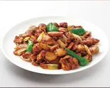 鶏肉の辛子味噌炒め chicken and spicy miso（上海イーエックス 葛西店）