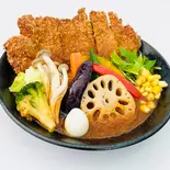チキンカツと14種の野菜カレー（スープカレーこうき屋 岸里店）
