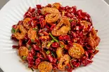 特色干煸肥肠,ホルモンの四川風炒め,Sichuan-Style Stir-Fried Pork Intestines（麻布十川）