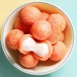 ⑬ . スイートポテトチーズボール(4個) Sweet Potato Cheese Ball(4ea)（アリランホットドック 浅草）