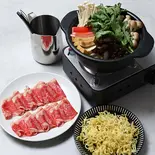 国産牛しゃぶしゃぶ定食（鍋の専門店 左舞璃菜 鳳）