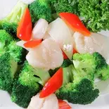 ブロコリと帆立の塩味炒め(中華料理西遊記 成増店)