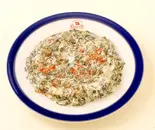 ISPANAK TARAMA ( Spinach ＆ yogurt paste ) ほうれん草の和え物( HALAL) トルコ料理（トルコ料理ボスボラスハサン新宿店）