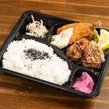 からあげ2個&アジフライ弁当(GOHAN)