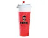 チーズストロベリーティー (黒糖タピオカなし) Lサイズ Cheese Strawberry Tea (Without Brown Sugar Tapioca Pearls) (Large)（茶之恋 台湾タピオカ専門店）