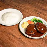 【ライス付】ダブル和牛仕様ハンバーグ(320グラム)（Grill＆bar Areva(ミート高橋)）