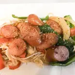 ソーセージ炒め（お好み焼 れんれん）