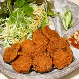タイ風さつま揚げ（お好み焼き ふきのとう/タイ料理 サバイサバイ）