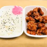 ヤンニョムチキン弁当(1キロ弁当)（まんぞく弁当 麻生店）