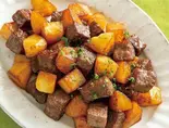 サイコロステーキのフリッツ cube steak with potato 200gm(肉バルbistro 旬)