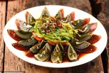 烧椒皮蛋 ピーマンとピータンの和え物（四川料理 成都小吃）