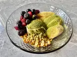 グリークヨーグルト&抹茶バナナ/Greek yogurt & green tea banana(【ヘルシーアサイーボウル】&【グリークヨーグルト】 GOODスムージー 錦糸町店 Acai Bowls and Smoothies)